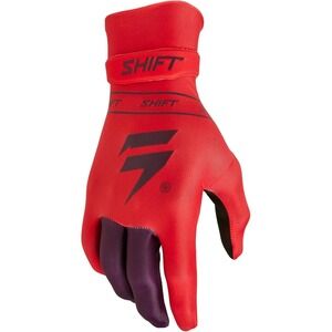 Shift MX Youth Black Label Pro Dirt Kike Motocross Offroad ATV Gloves - Red - M